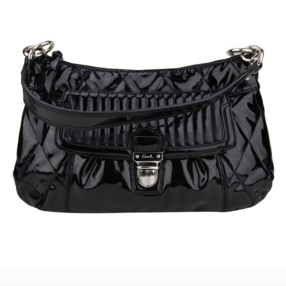 🔥LOW START🔥Coach POPPY Patent Leather Bag - Picture 4 of 12